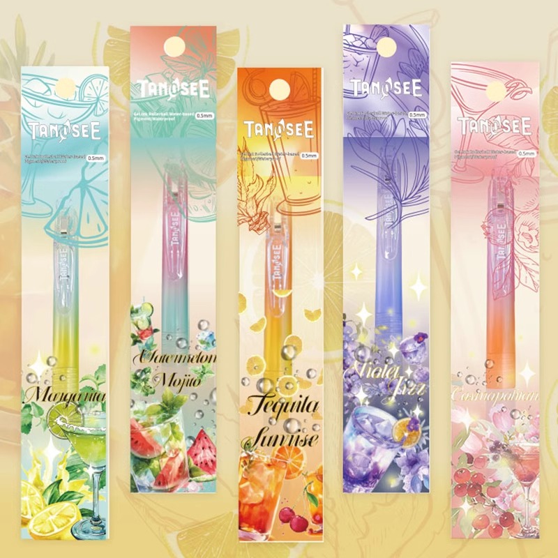 Zebra Pen Sarasa - TANOSEE TS-JJ15 カクテル限定 グラデーションカラー ニュートラルペン ブラック