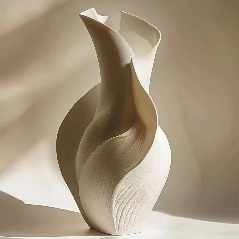 北欧セラミック花瓶抽象草ドライリアルフラワーリビングダイニン - Dried Flower Bulk のレビューと価格