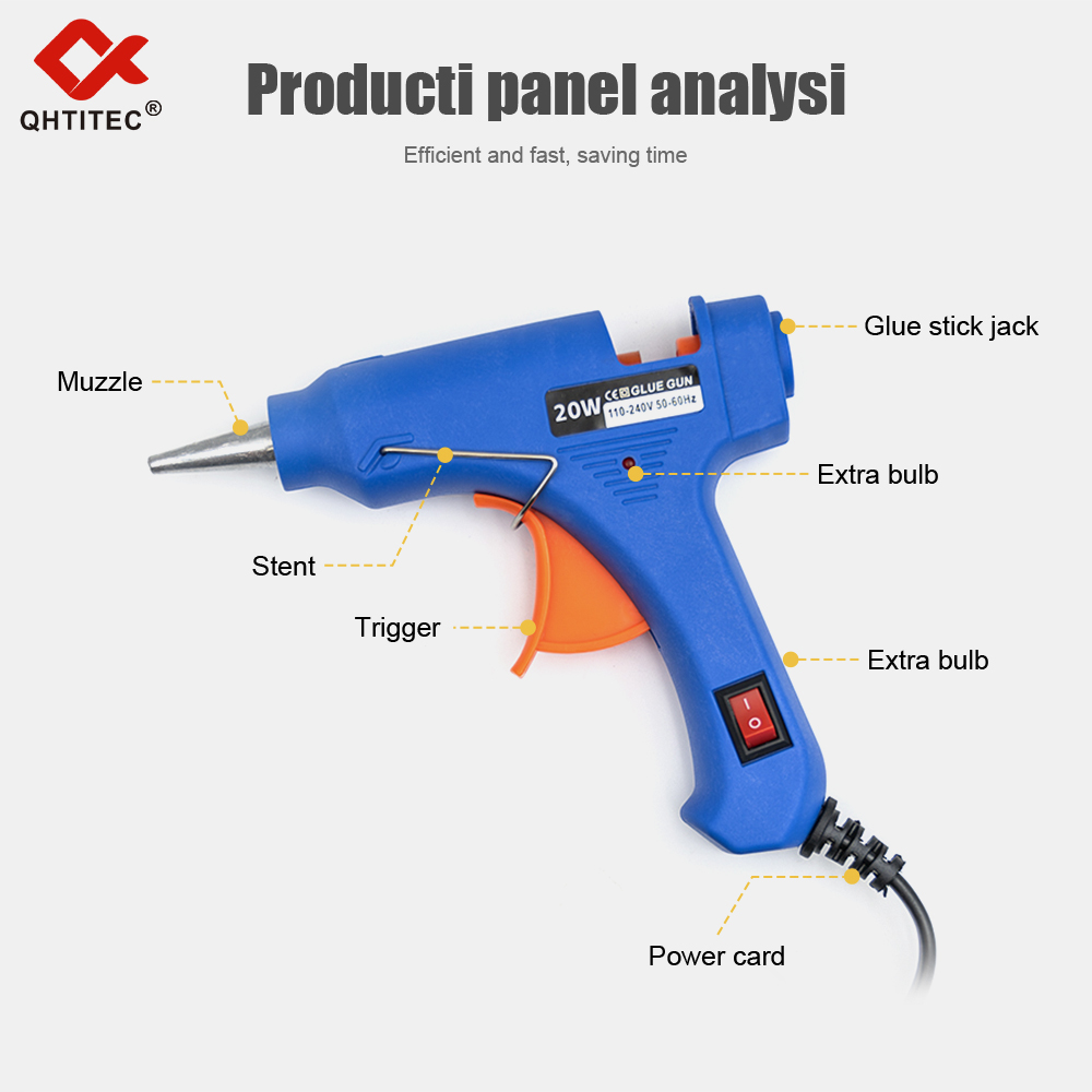 Jcd-透明な接着剤スティック付きの接着剤ガン,家庭用ミニガ - Heat Gun Small のレビューと価格