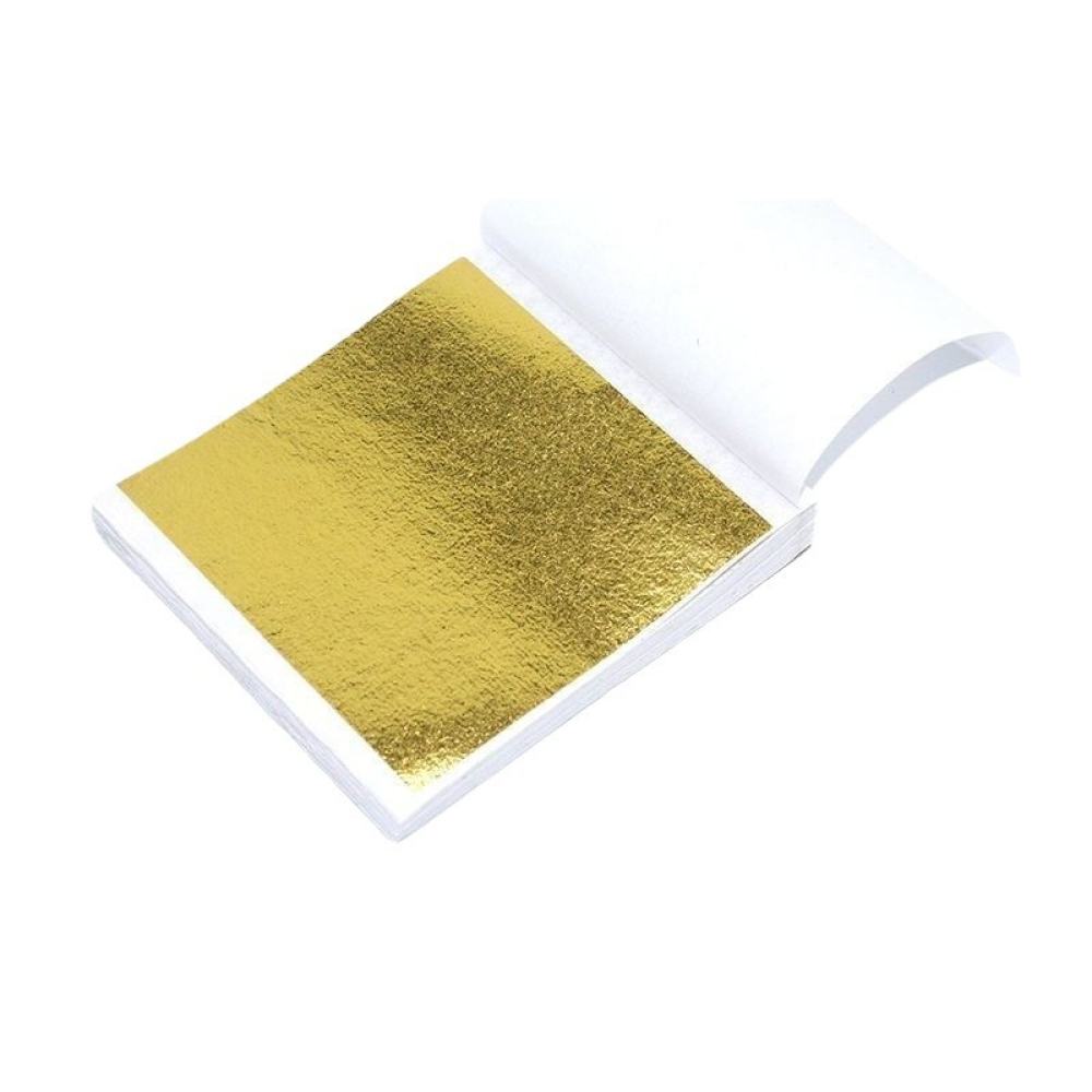レジンキャスト用メタリック箔紙 9x9cm ネイルアート装飾 - Gold Foil Flakes のレビューと価格